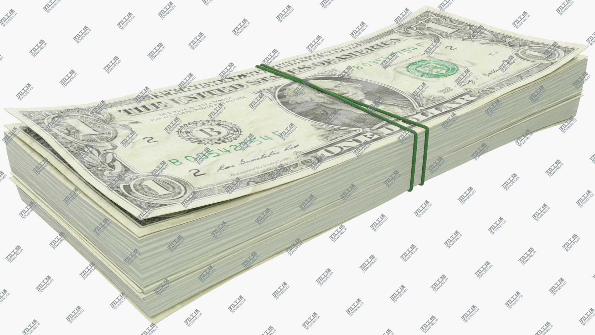 images/goods_img/202105071/One Dollars Bills Collection 3D model/4.jpg